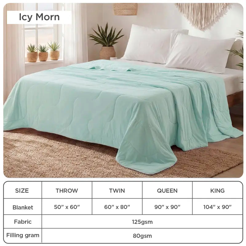 Cooling Ice Cream Blanket, Breathable Bamboo Rayon Comforter