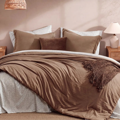 Modern Farmhouse 7-Piece Microfiber Comforter Bed Set