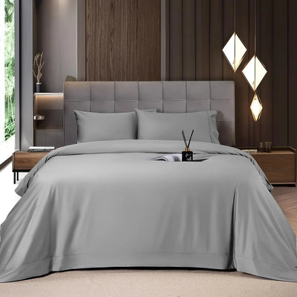 Cooling Bamboo Sheet Set 4/6 Pc, 16'' Deep Pocket Silky Soft Breathable Bedding