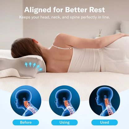Ergonomic Memory Foam Cervical Pillow, Orthopedic Pillow for All‑Sleep Positions
