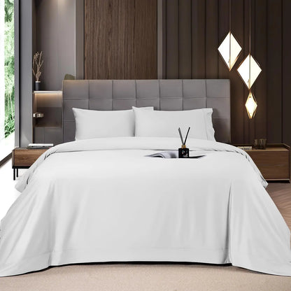Cooling Bamboo Sheet Set 4/6 Pc, 16'' Deep Pocket Silky Soft Breathable Bedding