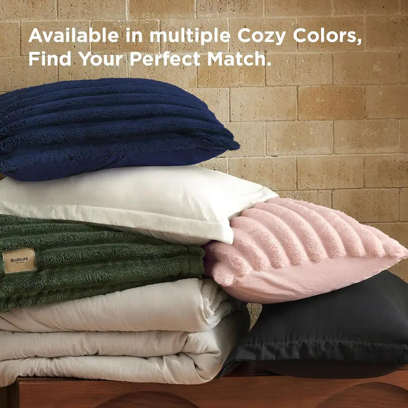 6‑Piece 2‑in‑1 All‑Season Comforter Set with Detachable Fluffy Blanket