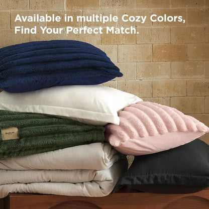 6‑Piece 2‑in‑1 All‑Season Comforter Set with Detachable Fluffy Blanket