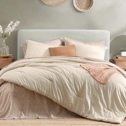 Modern Farmhouse 7-Piece Microfiber Comforter Bed Set