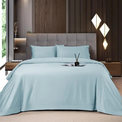 Cooling Bamboo Sheet Set 4/6 Pc, 16'' Deep Pocket Silky Soft Breathable Bedding