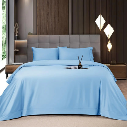 Cooling Bamboo Sheet Set 4/6 Pc, 16'' Deep Pocket Silky Soft Breathable Bedding