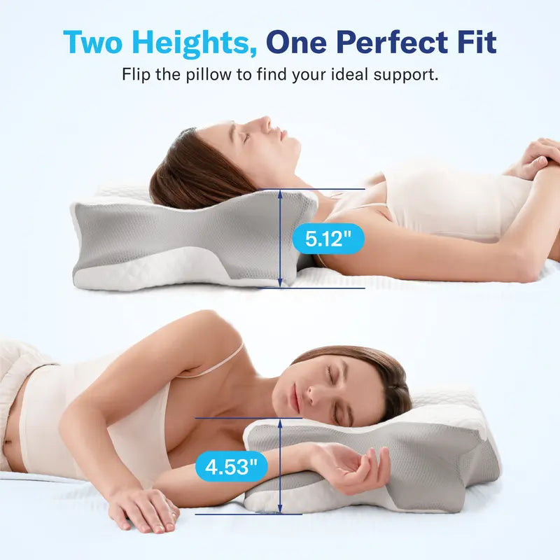 Ergonomic Memory Foam Cervical Pillow, Orthopedic Pillow for All‑Sleep Positions