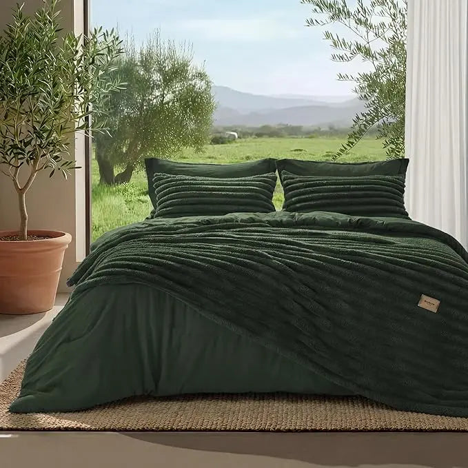 6‑Piece 2‑in‑1 All‑Season Comforter Set with Detachable Fluffy Blanket